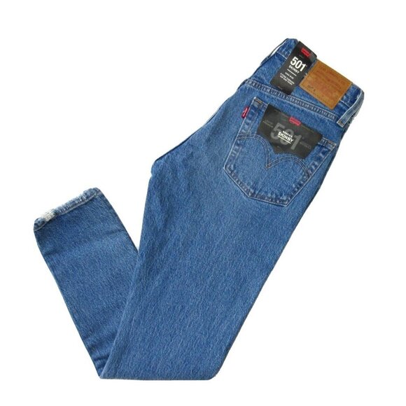 NWT Levi's 501 Skinny in Jive Hushed Heavyweight Stretch Denim Crop Jeans 24 - Picture 7 of 7